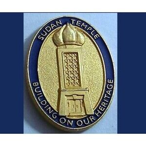 SUDAN TEMPLE  Building on Our Heritage Pin